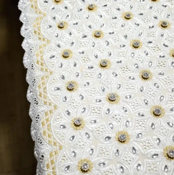 African Cotton Voile swiss Lace Pattern Guipure Lace Fabric Blazelace