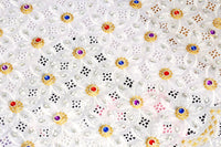 Swiss Lace With Colorful Crystal For Party Wedding Blazelace