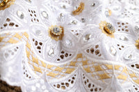 African Cotton Voile swiss Lace Pattern Guipure Lace Fabric Blazelace